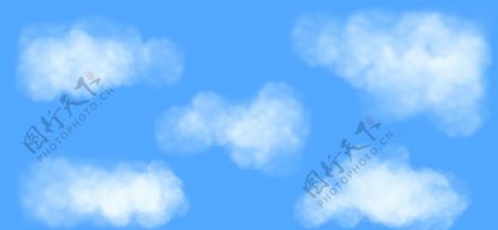 蓝天白云天空云层自然云朵