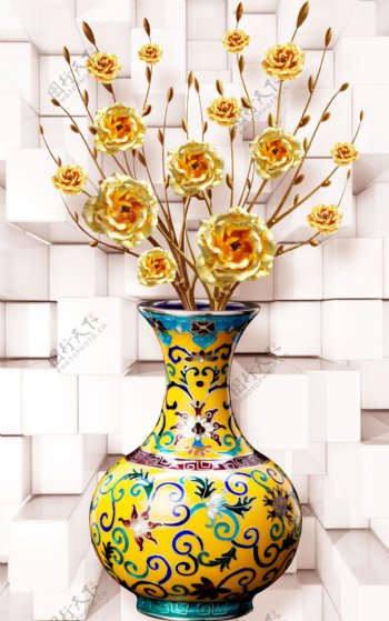 花瓶背景墙