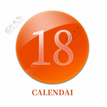 手机水晶玻璃主题图标设计日历icon