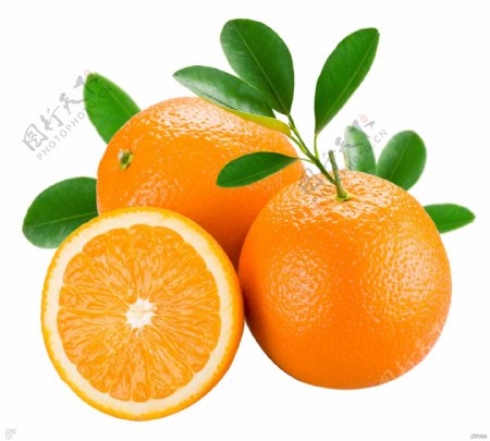 新鲜橙子橙汁健康水果元素