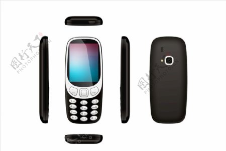 3310手机设计效果图黑色