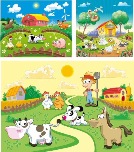 卡通动物农场