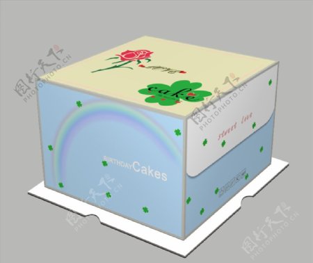 简约蛋糕盒