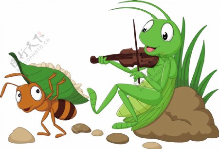 卡通可爱昆虫