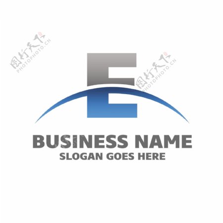 互联网E字母标识logo