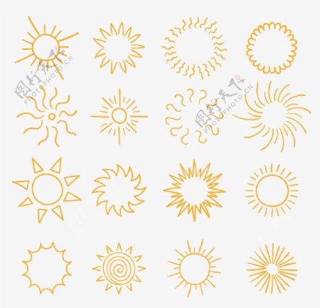 夏季太阳图标