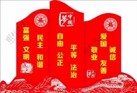 社会主义核心价值观中国梦
