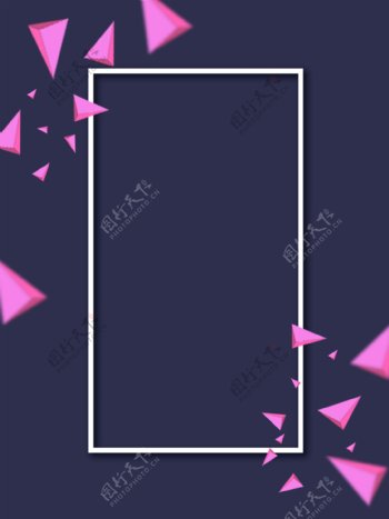 不规则几何多边形粉色广告背景