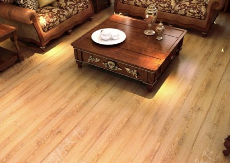 扬子地板铺装效果北美橡木美式