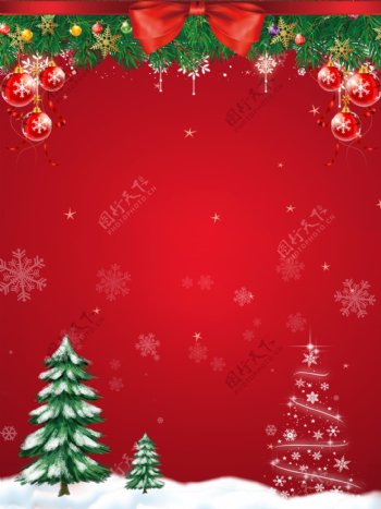 圣诞节红色活动背景