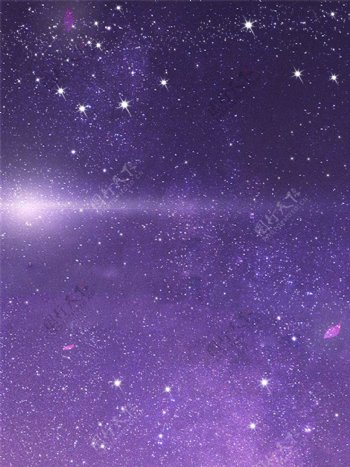 唯美星空质感小清新紫色星河简约原创背景