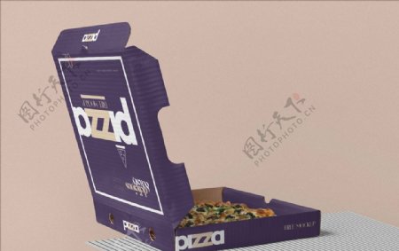 披萨包装盒样机