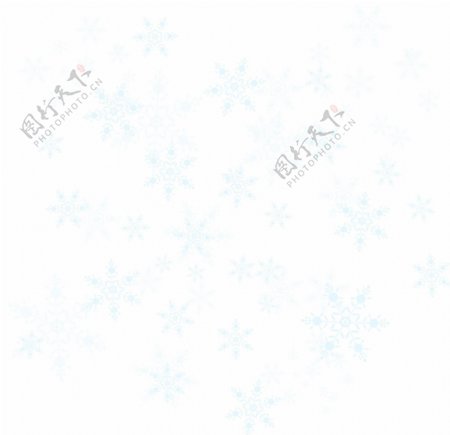 卡通手绘圣诞节浅蓝色漂浮雪花
