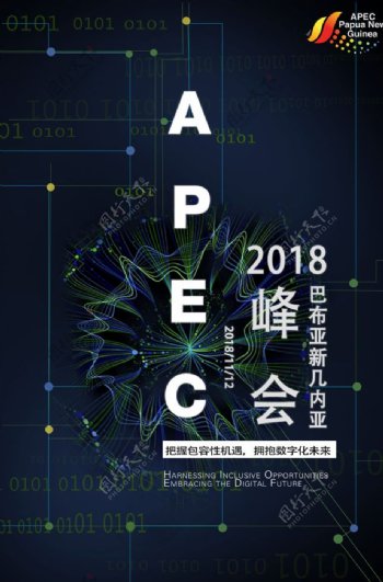 APEC峰会数字海报