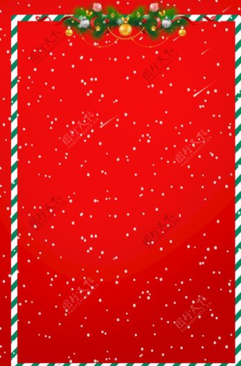 圣诞节贺卡边框背景设计