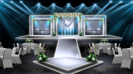 钻石风格婚礼设计图