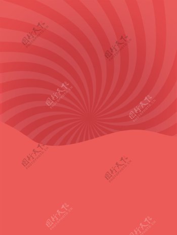 红色放射条纹新年背景设计