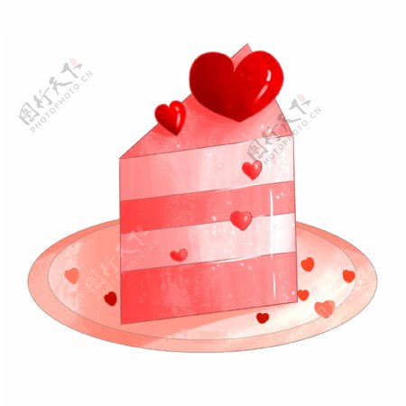 浪漫情人节草莓蛋糕