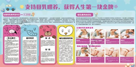 全国母乳喂养日宣传展板设计