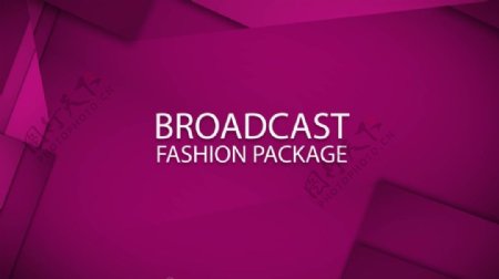 紫红色时尚风格电视频道栏目整体包装ae模板