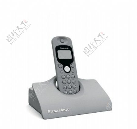 银灰色座机电话模型素材