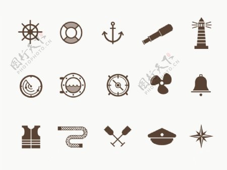 15款航海元素图标