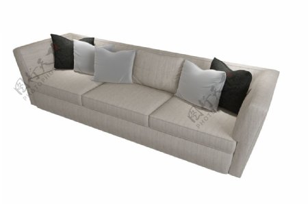 现代风格简约客厅沙发座椅模型