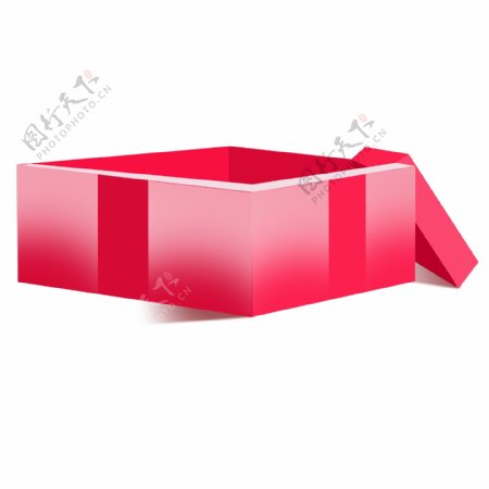 红色渐变的礼物盒子