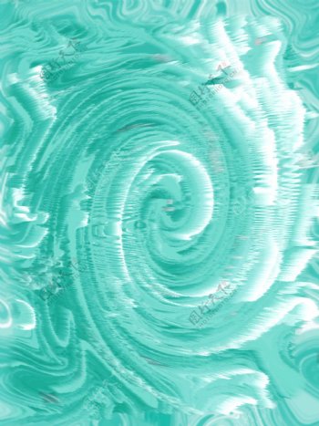 绿色3D漩涡抽象质感背景