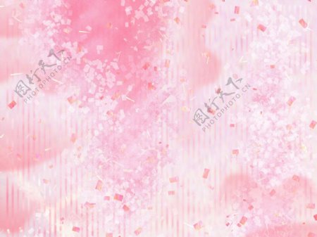 樱花粉色背景水彩