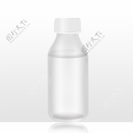 白色透明空瓶药瓶样机