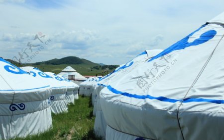 草原蒙古包民族