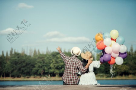 情侣气球