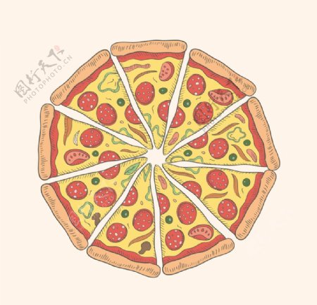 比萨饼插图