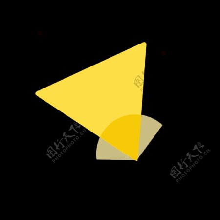 黄色三角形样式小图标