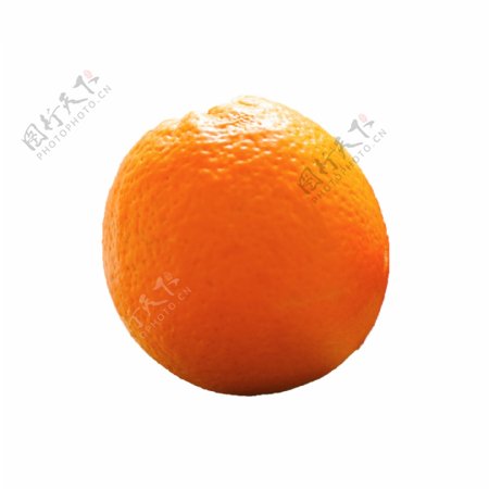 一个橙子实拍免抠