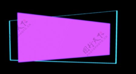 紫色科技边框矢量图