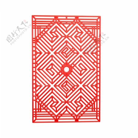 中国风红色剪纸装饰
