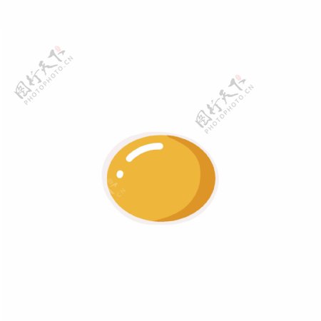 矢量图金黄的煎蛋