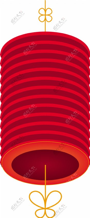 中国风红色折叠灯笼