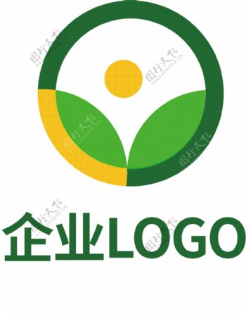 简约绿色企业LOGO设计