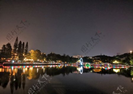 中山市夜景仙湖公园