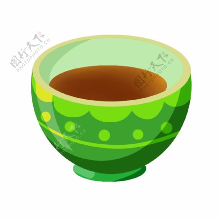 手绘茶具茶饮元素免抠png陶瓷茶杯