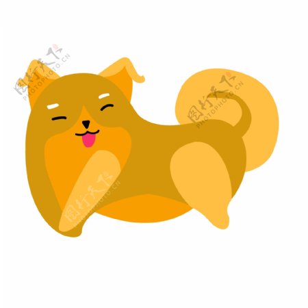 AI绘画可爱小黄狗
