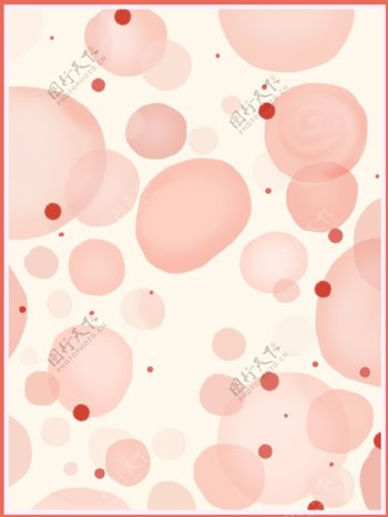 创意粉色气泡背景素材