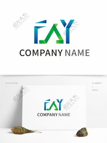 F科技企业商务logo标志