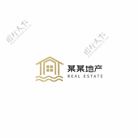 金色房地产logo