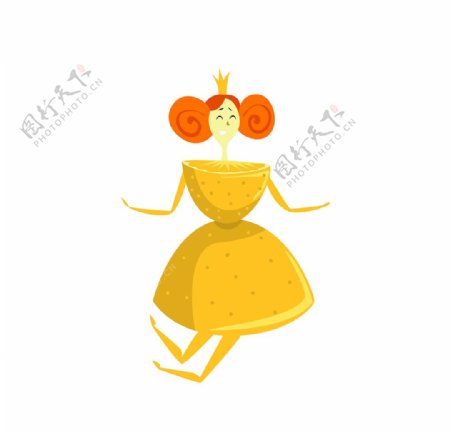 橘子小公主卡通形象