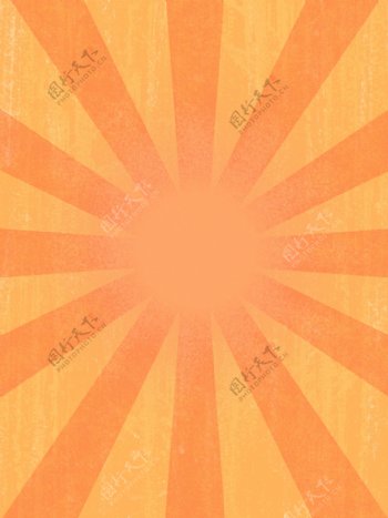 复古风劳动节主题光芒橘黄色纹理背景