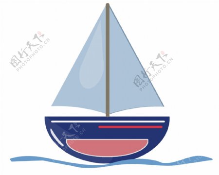 海洋帆船装饰